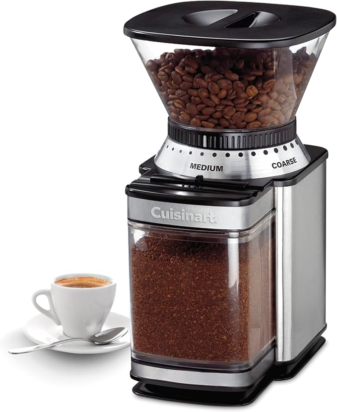 Cuisinart Electric Burr Coffee Grinder, 18 Settings, 4-18 Cups, DBM-8P1