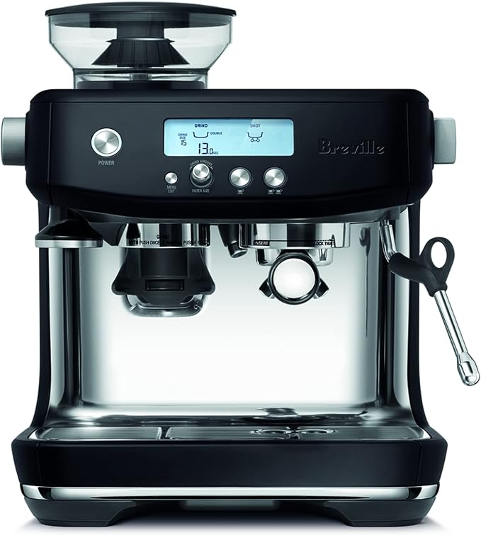 Breville BES878BTR Barista Pro Espresso Machine, Black Truffle