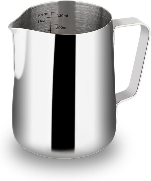 watchget 12oz Milk Frothing Pitcher Stainless Steel Espresso