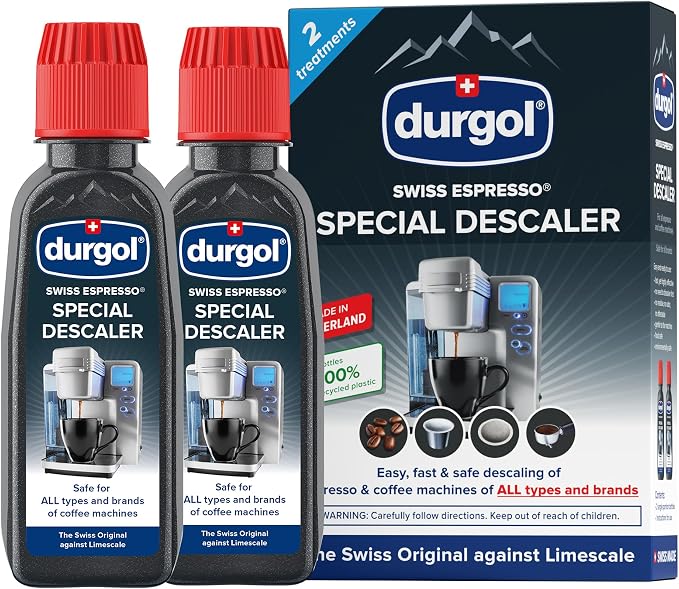 Durgol Swiss Espresso, Descaler and Decalcifier for All Brands