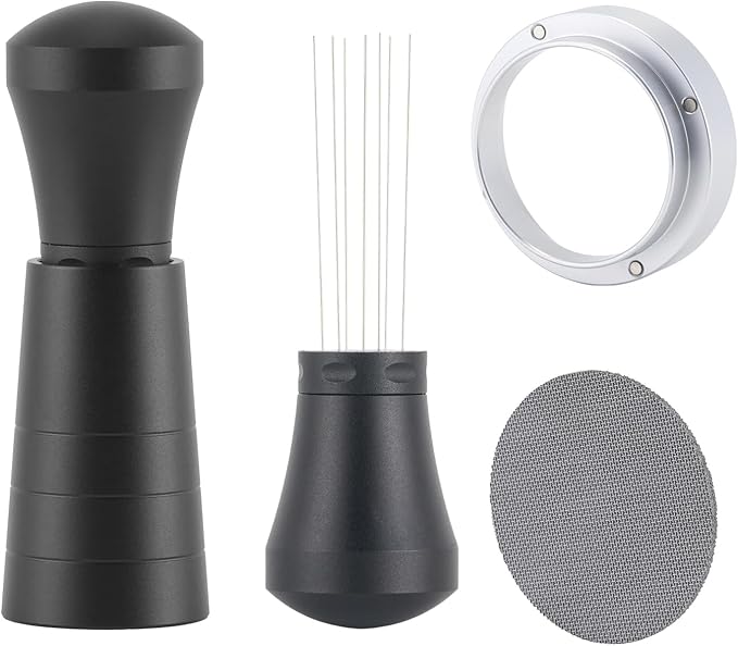 51mm Espresso Accessories Kit, WDT Tool, Funnel, Puck Screen