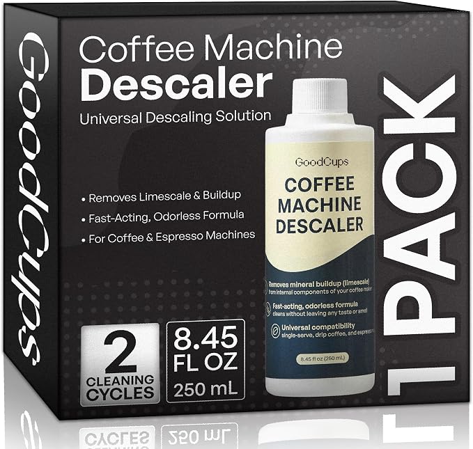 GoodCups Coffee Machine Descaler Solution, 8.45 fl oz (250 ml)